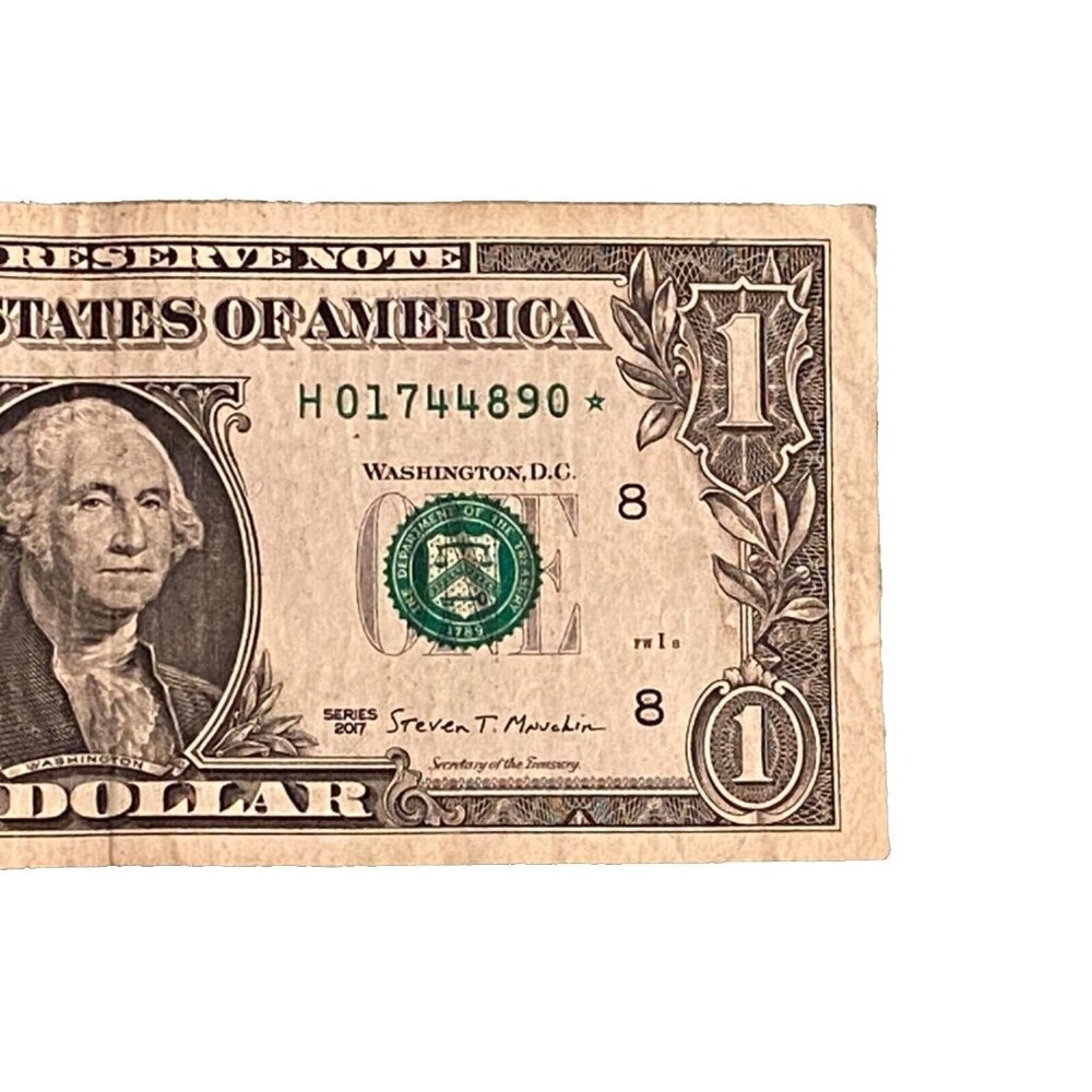 $1 Dollar Star Note - Low Number/Run - 250K -  2017 H01744890*